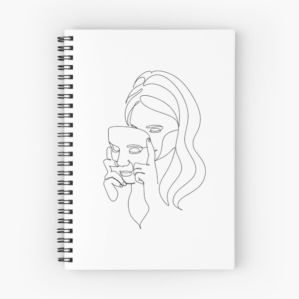 Item preview, Removing the Mask Line Art Sketch designed and sold by Finding Flowers.