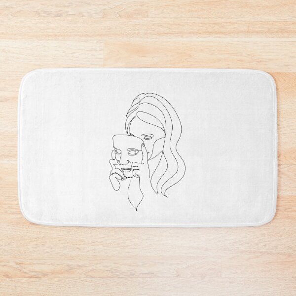 Item preview, Removing the Mask Line Art Sketch designed and sold by Finding Flowers.