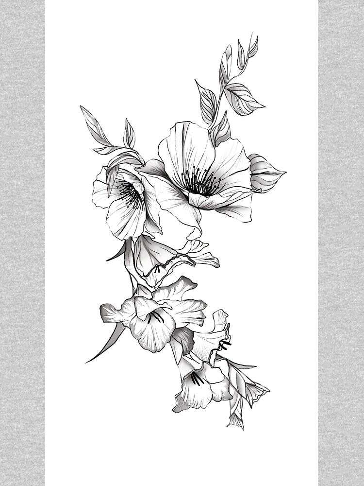 Flower Lineart Design by JeddJor