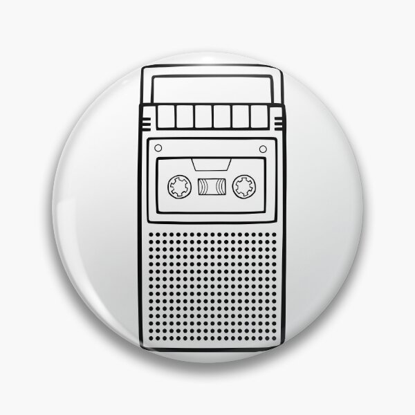 Item preview, Retro Mono Portable Cassette Tape Player Recorder designed and sold by tapeisdamessage.
