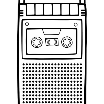 Vorschaubild zum Design Retro Mono Portable Cassette Tape Player Recorder von tapeisdamessage