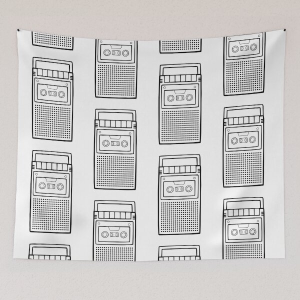 Item preview, Retro Mono Portable Cassette Tape Player Recorder designed and sold by tapeisdamessage.