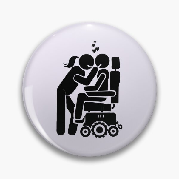 Item preview, powerchair love relationship bi kiss disabled pride boyfriend girlfriend birthday anniversary gift designed and sold by yugiohcerealbox.