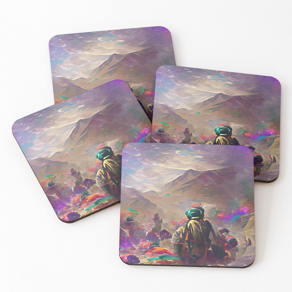 Vista previa del artículo con la obra «Posavasos (lote de 4)», diseñado y vendido por Visual-Fantasy.