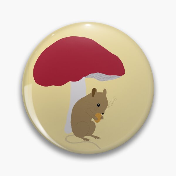 Item preview, Little Mouse Snacking with Mushroom Art designed and sold by FunFight.