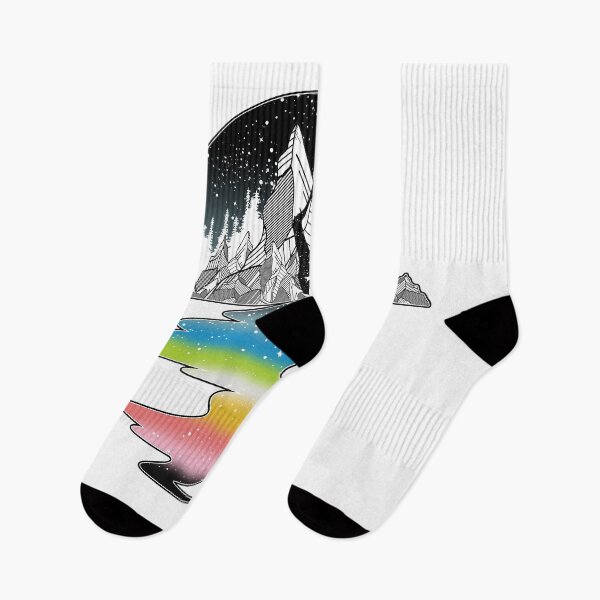 Artikelvorschau, Queer Pride Flag Mountain River entworfen und verkauft von Clara Hollins.
