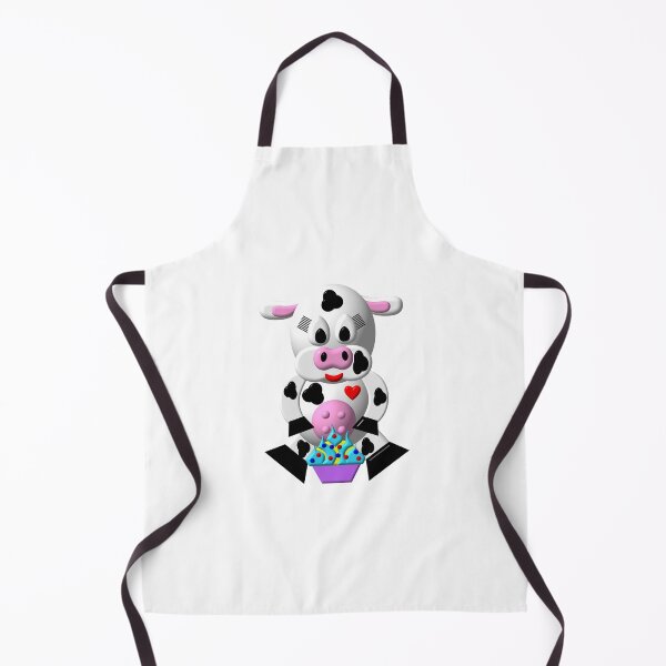 Item preview, Cute Cow With a Cupcake designed and sold by Artist4God.