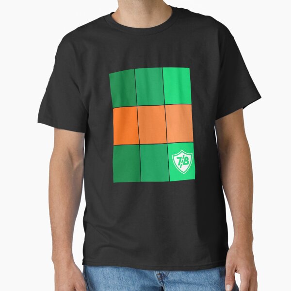 Green & Orange Tiles Classic T-Shirt