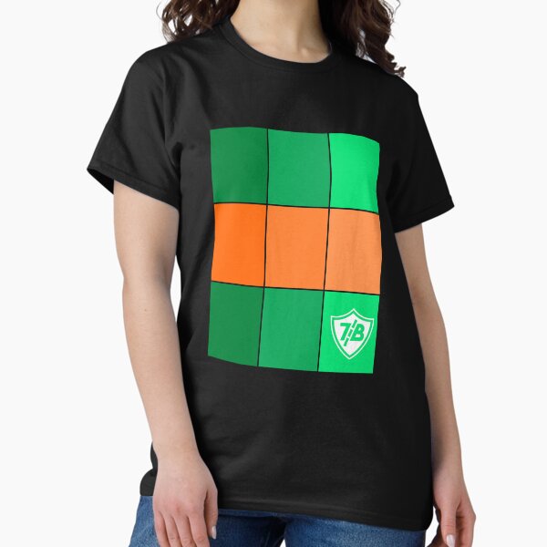 Green & Orange Tiles Classic T-Shirt