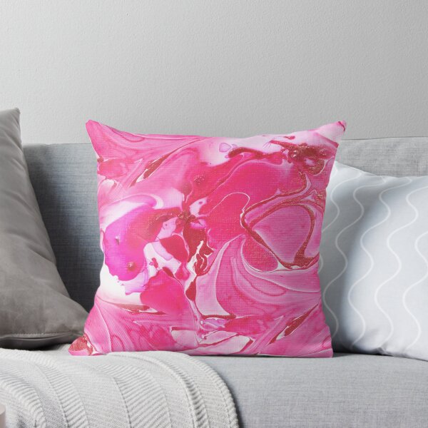Item preview, Pink And Red Swirled Marbled Abstract Art  designed and sold by DEC02.