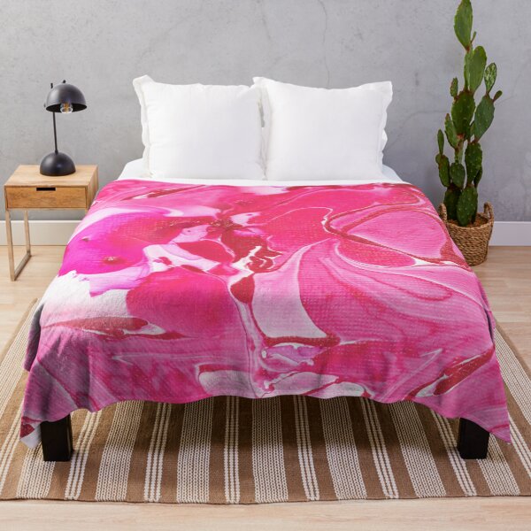 Item preview, Pink And Red Swirled Marbled Abstract Art  designed and sold by DEC02.