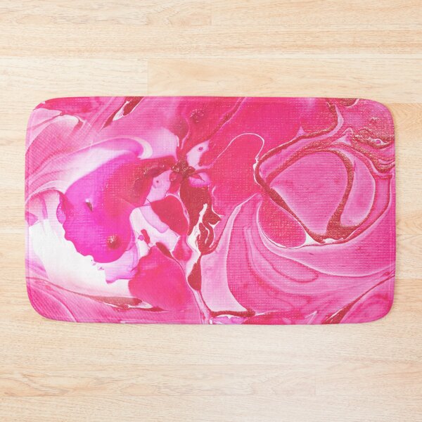 Item preview, Pink And Red Swirled Marbled Abstract Art  designed and sold by DEC02.