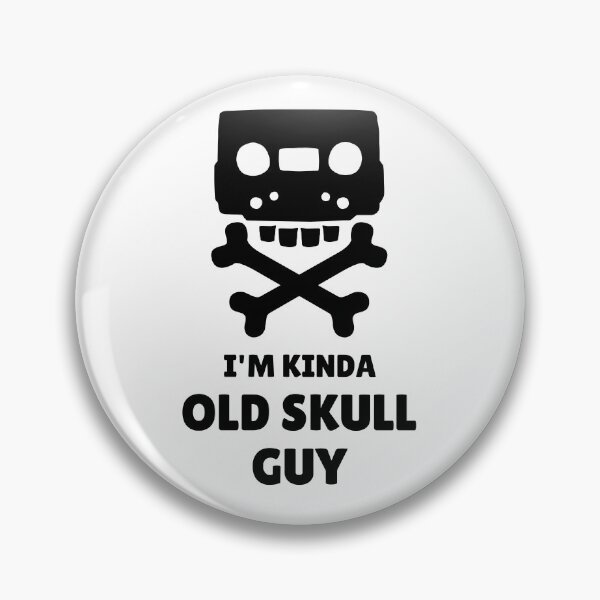 Item preview, I'm Kida Old School Guy - Funny Cassette Skull - Black designed and sold by tapeisdamessage.