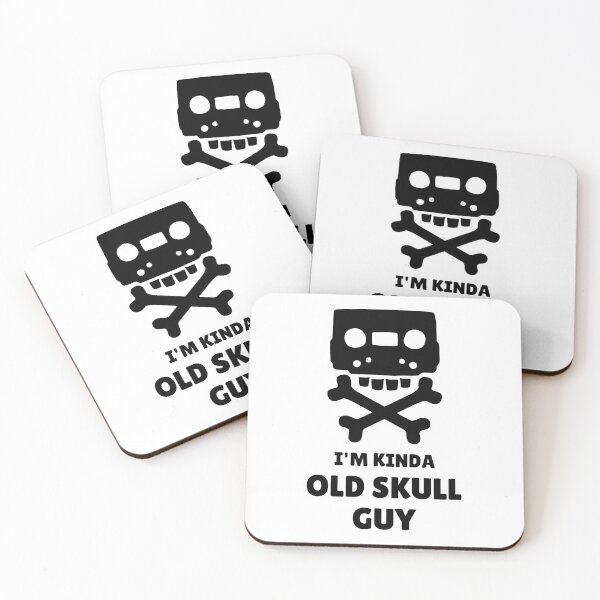 Item preview, I'm Kida Old School Guy - Funny Cassette Skull - Black designed and sold by tapeisdamessage.