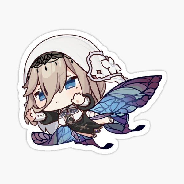 Chibi Aponia Flying - Honkai Impact Sticker