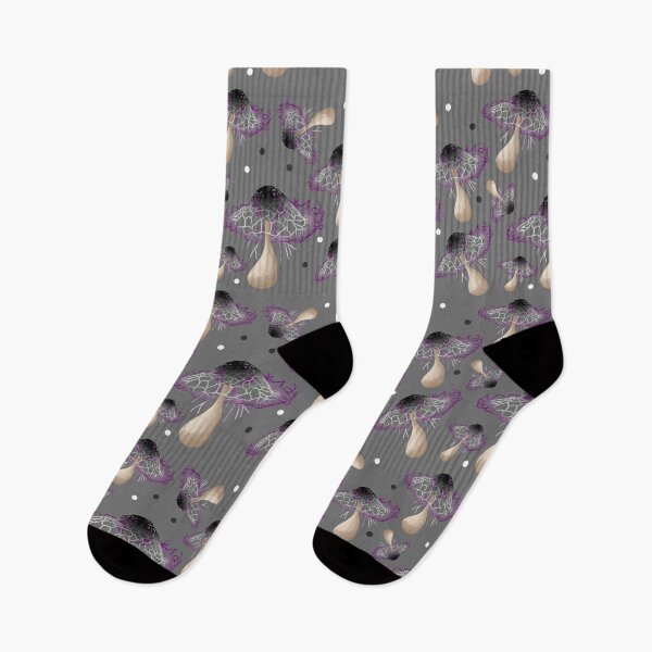 Item preview, Ace Pride Mushroom Demisexual and Asexual Colors designed and sold by kaileyashtonart.