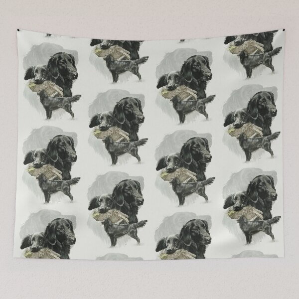 Item preview, Flat-coated Retriever Medley designed and sold by BarbBarcikKeith.