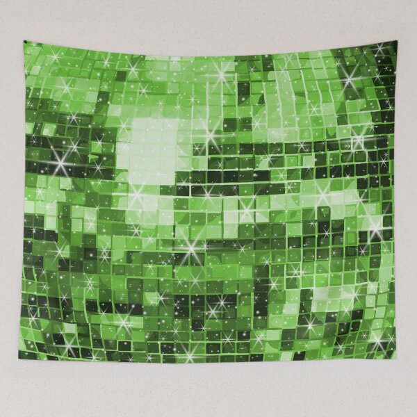 Item preview, Twinkle Green Disco Ball Pattern  designed and sold by Deborah Camp.