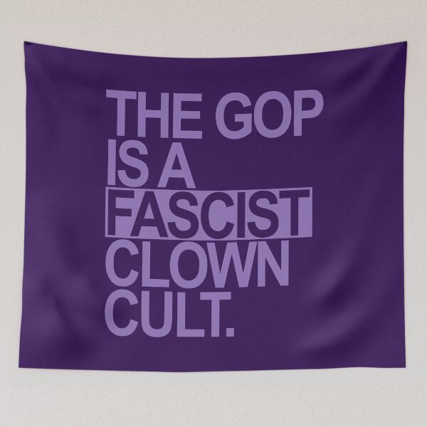 Item preview, The GOP is a FASCIST CLOWN Cult (lavender) designed and sold by Thelittlelord.