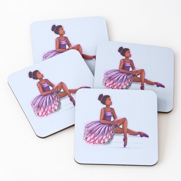 Item preview, African American, Black ballerina girls with corn rows dancing 11 ‼️!  This black girl loves dance Afro hair dark brown skin tutu. Love Ballet designed and sold by Artonmytee.