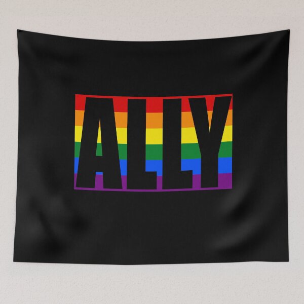 Aperçu de l'œuvre RAINBOW FLAG ALLY créée et vendue par LoveAndDefiance.