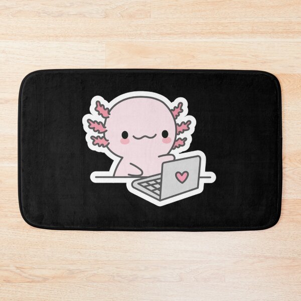 Aperçu de l'œuvre cute axolotl computer   créée et vendue par ballardterry879.