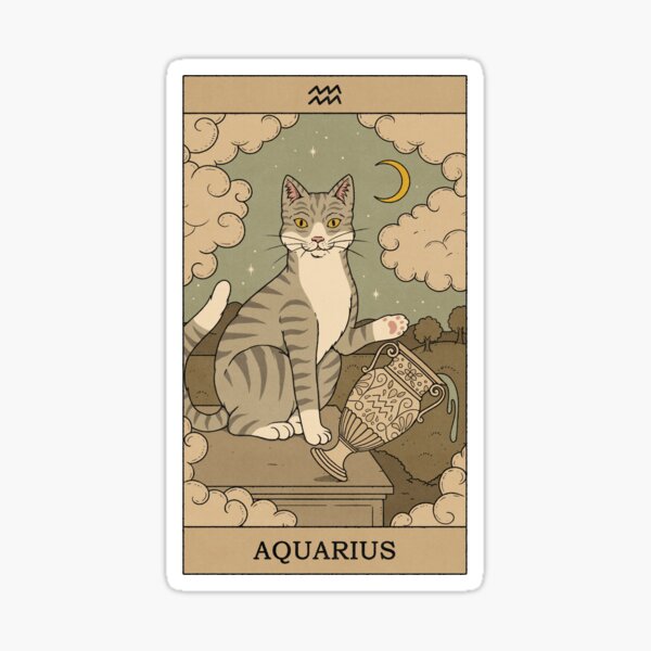 Vista previa del artículo con la obra «Gato Acuario», diseñado y vendido por Thiago Corrêa.