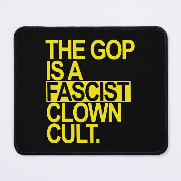 Item preview, The GOP is a FASCIST CLOWN Cult (yellow) designed and sold by Thelittlelord.