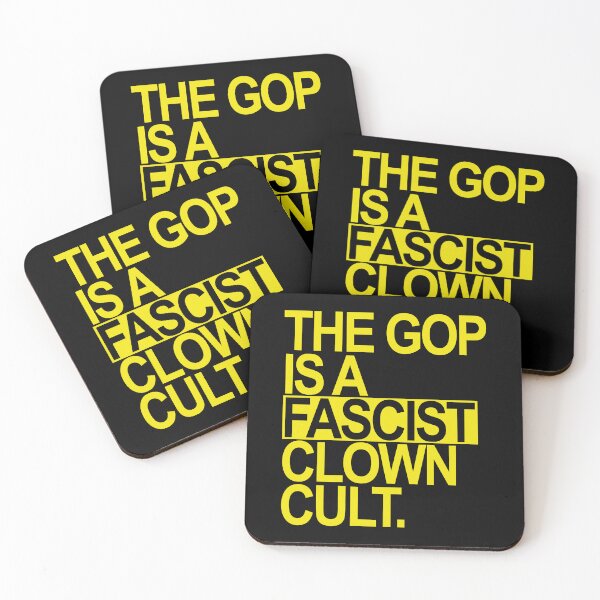 Item preview, The GOP is a FASCIST CLOWN Cult (yellow) designed and sold by Thelittlelord.