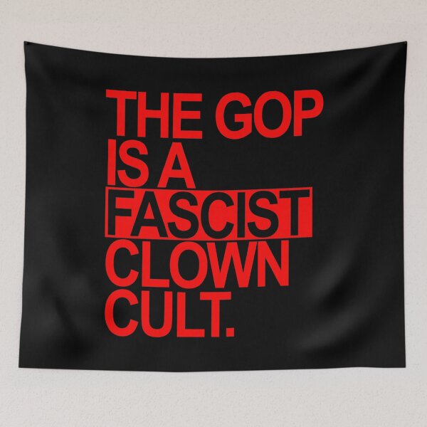 Item preview, The GOP is a FASCIST CLOWN Cult (red) designed and sold by Thelittlelord.