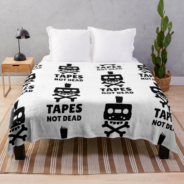 Item preview, Tapes Not Dead - Cassette Tape Punk Skull - Black designed and sold by tapeisdamessage.