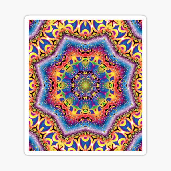 BBQSHOES: Mandala 226414 Fractal Art Sticker