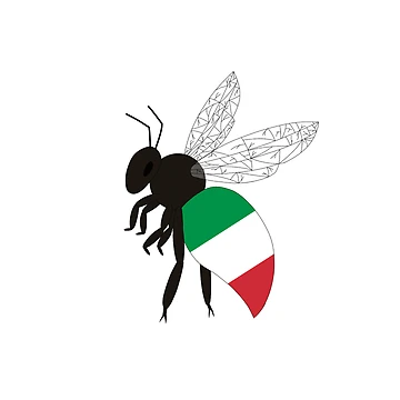 Artwork thumbnail, bee Italian flag by Springtrap164