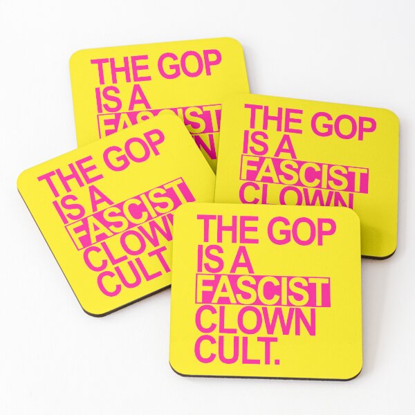 Item preview, The GOP is a FASCIST CLOWN Cult (hot pink 2) designed and sold by Thelittlelord.