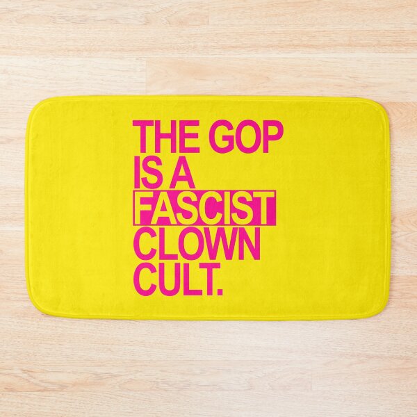 Item preview, The GOP is a FASCIST CLOWN Cult (hot pink 2) designed and sold by Thelittlelord.