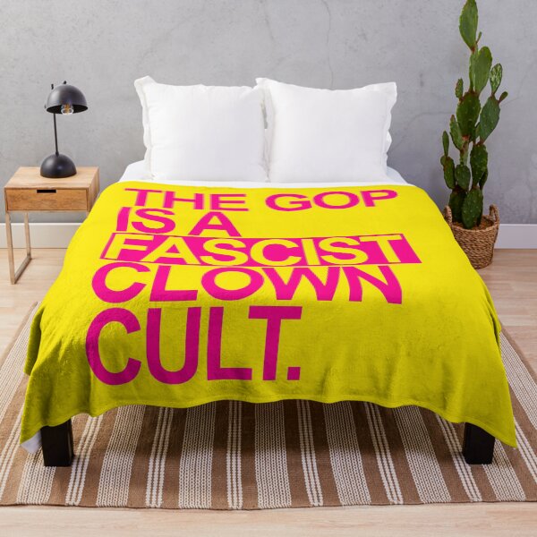 Item preview, The GOP is a FASCIST CLOWN Cult (hot pink 2) designed and sold by Thelittlelord.