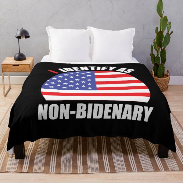 Item preview, I Identify As Non-Bidenary Funny Anti Biden Gift designed and sold by SharpThreadZ.