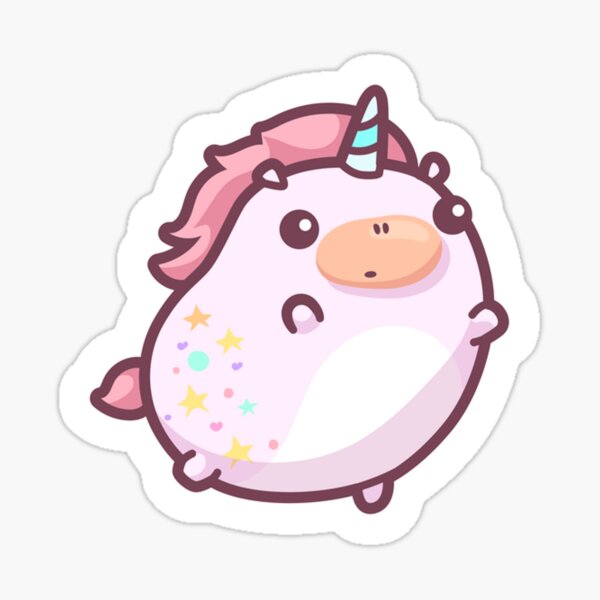 Fat Unicorn Stickers for Sale