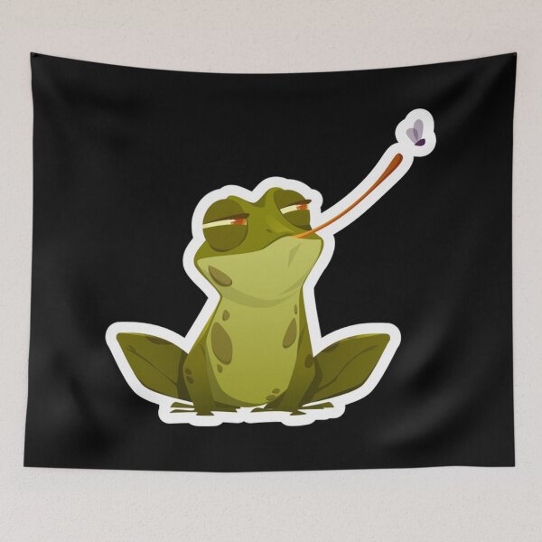 Item preview, cute frog catching fly   designed and sold by ballardterry879.