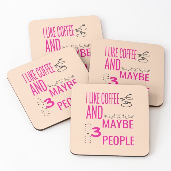 Item preview, I Like Coffee And Maybe 3 People designed and sold by ASSOUKI9.