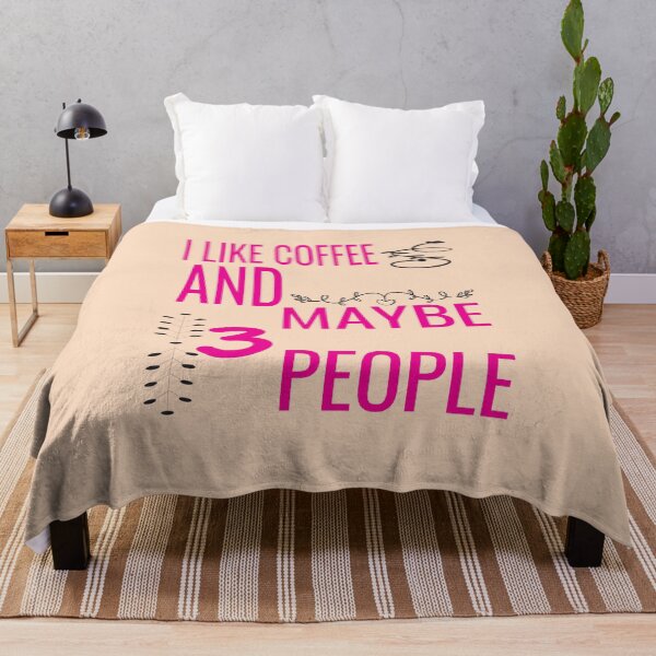 Item preview, I Like Coffee And Maybe 3 People designed and sold by ASSOUKI9.