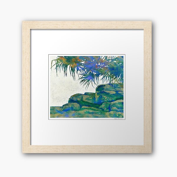 Summertime Blues and Greens Framed Art Print