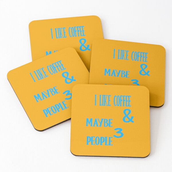 Item preview, I Like Coffee And Maybe 3 People designed and sold by ASSOUKI9.