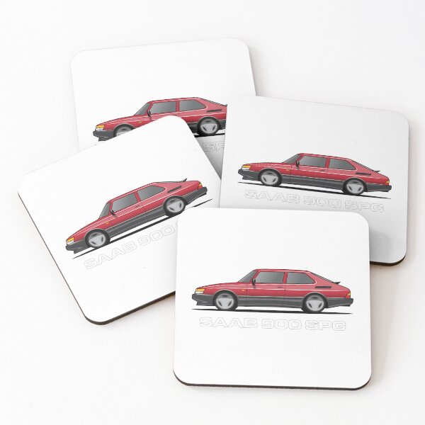 Item preview, Copy of Saab 900 SPG Aero Illustration Red designed and sold by blackdogshop.