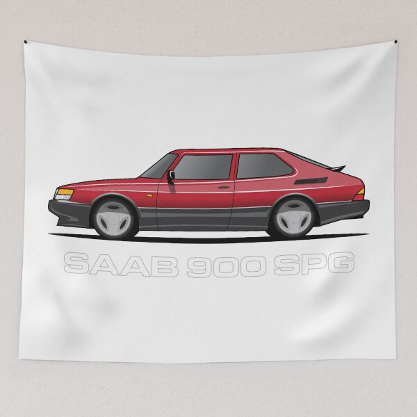 Item preview, Copy of Saab 900 SPG Aero Illustration Red designed and sold by blackdogshop.