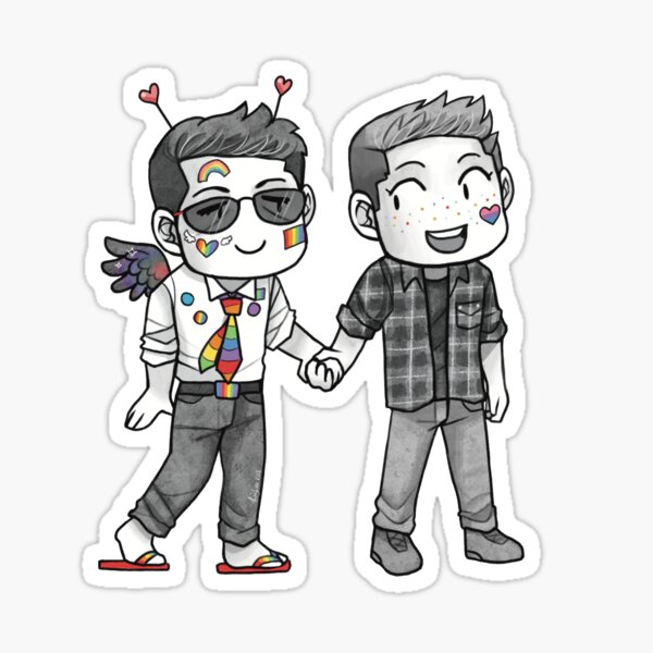 Destiel Pride Sticker Sticker