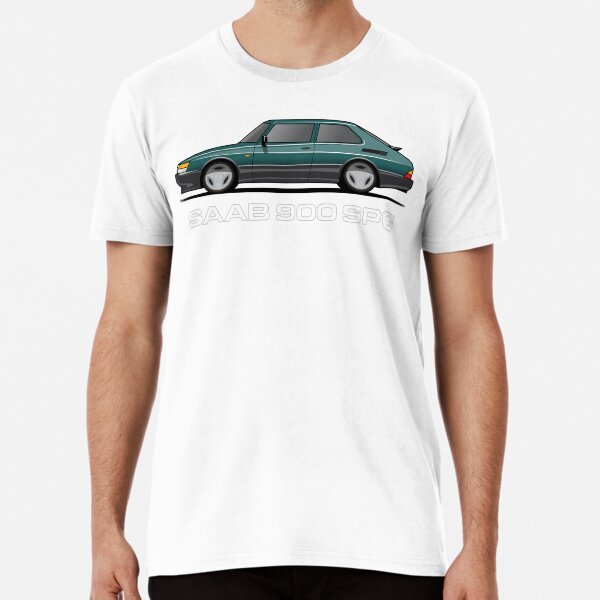 Vista previa del artículo con la obra «Saab 900 SPG Aero Ilustración Verde», diseñado y vendido por blackdogshop.