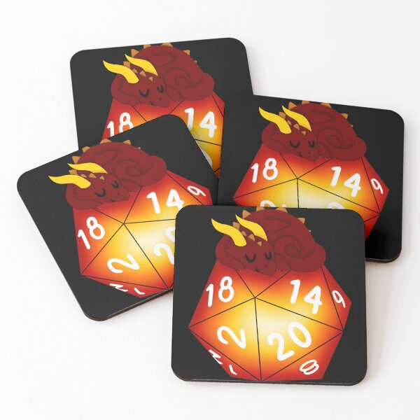 Item preview, Dragon sleeping on d20 designed and sold by ManiCreates.