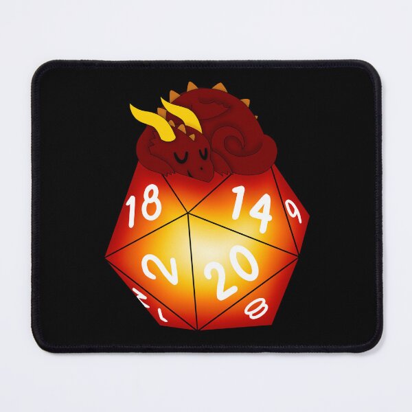 Item preview, Dragon sleeping on d20 designed and sold by ManiCreates.