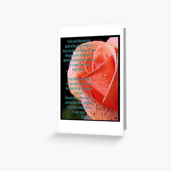 The Importance Of The Rose Greeting Card